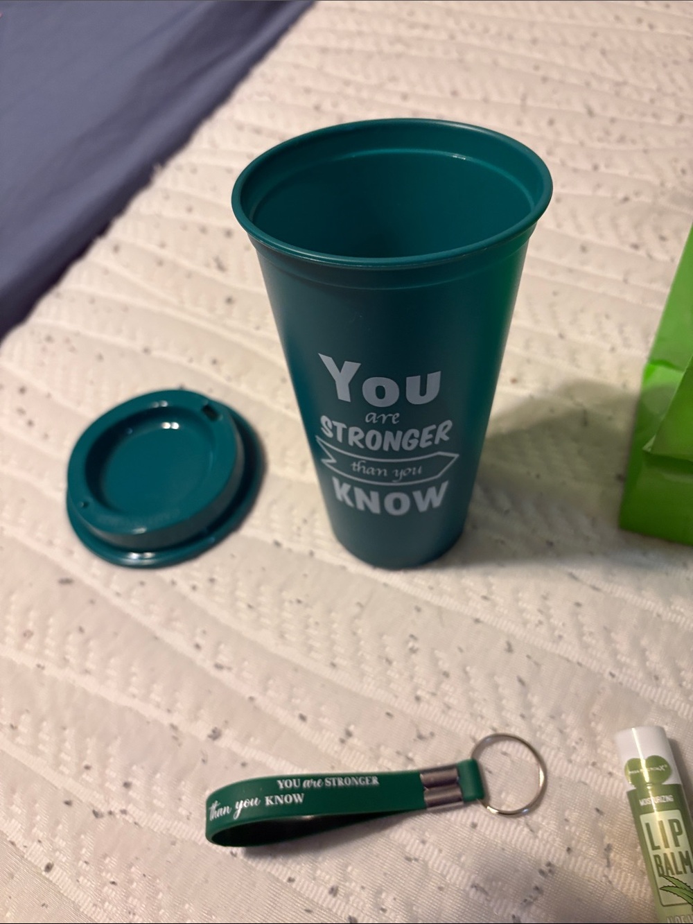 Green Inspirational Gift Set with Tumbler, Journal & Accessories - Picture 11 of 15